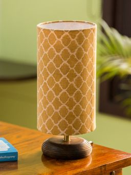 ExclusiveLane - Moroccan Round Table Lamp In Mango Wood (14 inch)