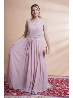 House of Supriya - Mauve Georgette Gown