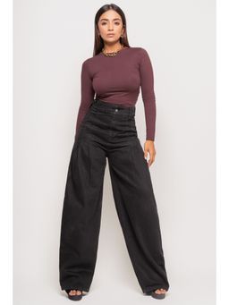 FREAKINS - Box Pleated Baggy Jeans