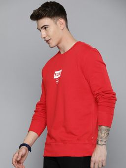 Levi's - Men Red Crew Neck Sweatshirt