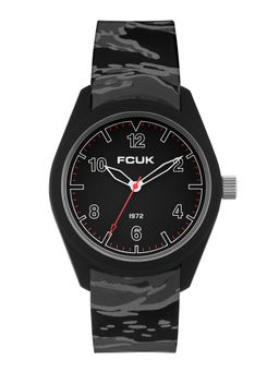 FCUK - Black Round Analog Watch -FC154B