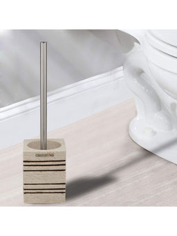 OBSESSIONS - Textured Polyresin Toilet Brush Holder