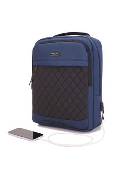 Kenneth Cole - Black Unisex Sleek Design Business Laptop Backpack with USB Port (M)