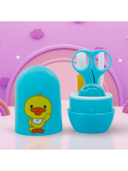 Baby Moo - Quacking Ducky Gentle Manicure & Pedicure Infant Toddler Nail Clipper Set - Turquoise