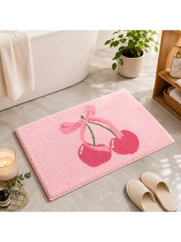 Roseate - Cherry Super Soft Anti-Skid Microfibre Bath Mat