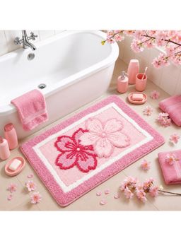 Roseate - Twin Pink Super Soft Anti-Skid Microfibre Bath Mat