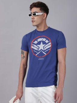 Free Authority - Official Captain America Printed Oversized Fit Tshirt for Men