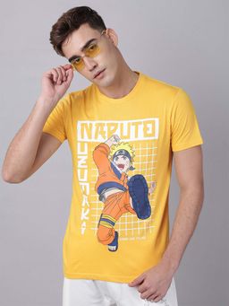 Free Authority - Official Naruto Printed Regular Fit Tshirt for Men