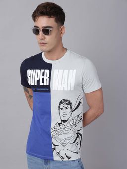 Free Authority - Official Superman Printed Regular Fit Tshirt for Men