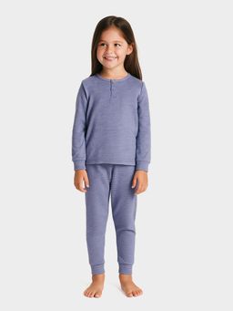 Mi Arcus - Knitted Blue Thermal Top & Pyjama