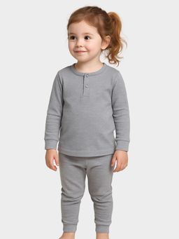 Mi Arcus - Knitted Grey Thermal Top & Pyjama