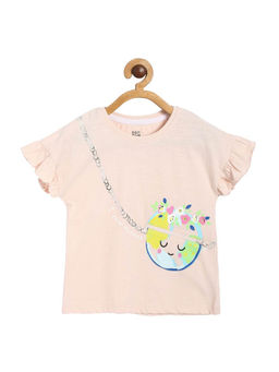 MINI KLUB - Girls Peach Knit Top