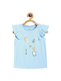 MINI KLUB - Girls Blue Knit Top