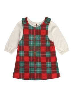 MINI KLUB - Girls Multi Pinny Dress with Top (Set of 2)