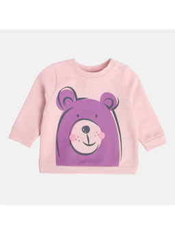 MINI KLUB - Girls Peach Sweat Shirt