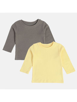 MINI KLUB - Unisex Yellow/Grey T-Shirt (Pack of 2)