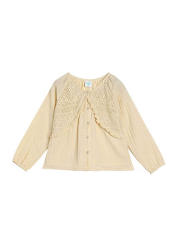 MINI KLUB - Girls Off White Woven Top