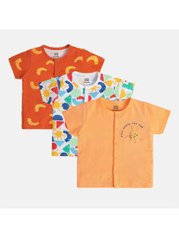 MINI KLUB - Boys Multi Front Open Vest T-Shirt (Pack of 3)