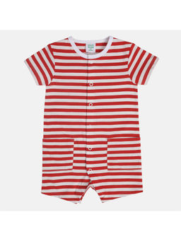 MINI KLUB - Boys Red and White Romper