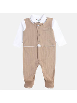 MINI KLUB - Boys Brown Sleep Bodysuit