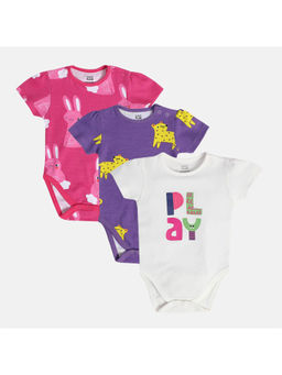 MINI KLUB - Girls Multi Body Suit (Pack of 3)