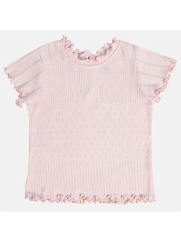 MINI KLUB - Girls Pink Knit Top