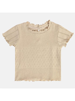 MINI KLUB - Girls Beige Knit Top