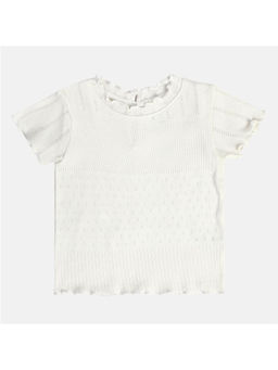 MINI KLUB - Girls White Knit Top