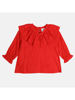 MINI KLUB - Girls Red Woven Top