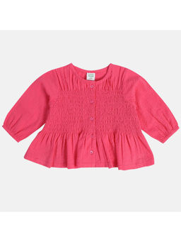 MINI KLUB - Girls Magenta Woven Top