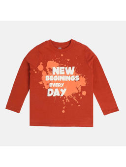 MINI KLUB - Boys Rust Orange T-Shirt