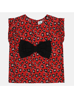 MINI KLUB - Girls Red Woven Top