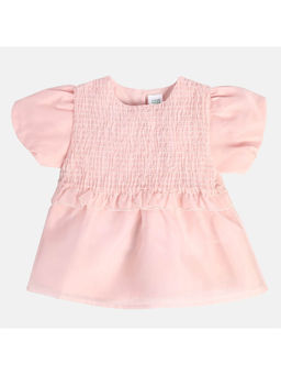 MINI KLUB - Girls Light Pink Woven Top