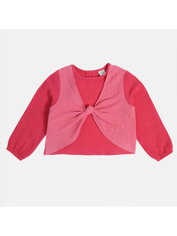MINI KLUB - Girls Pink Woven Top