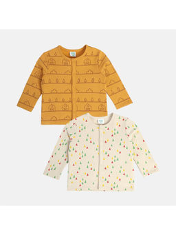 MINI KLUB - Boys Multi Front Open Vest T-Shirt (Pack of 2)