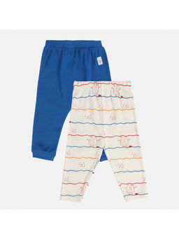 MINI KLUB - Boys Marshmallow/Blue Knit Bottom (Pack of 2)