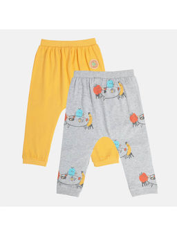 MINI KLUB - Boys Grey/Yellow Knit Bottom (Pack of 2)