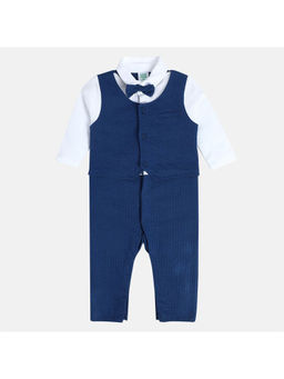 MINI KLUB - Boys Navy/White Romper