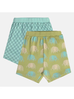 MINI KLUB - Boys Green/Blue Shorts (Pack of 2)