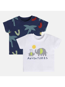MINI KLUB - Boys Navy/White T-Shirt (Pack of 2)