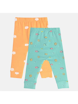 MINI KLUB - Girls Orange/Blue Legging (Pack of 2)