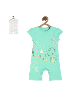 MINI KLUB - Girls Multi Romper (Pack of 2)