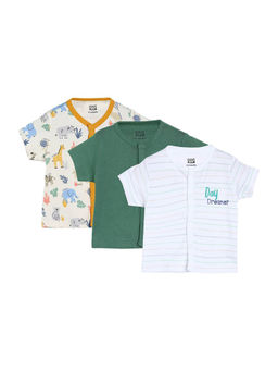 MINI KLUB - Unisex Multi Front Open Vest T-Shirt (Pack of 3)