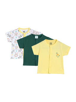 MINI KLUB - Unisex Multi Front Open Vest T-Shirt (Pack of 3)