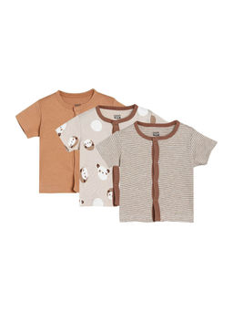 MINI KLUB - Unisex Multi Front Open Vest T-Shirt (Pack of 3)