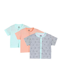 MINI KLUB - Unisex Multi Front Open Vest T-Shirt (Pack of 3)