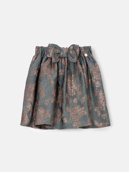 ANGEL & ROCKET - Etta Silver Jacquard Skirt