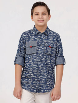 Kate & Oscar - Boys Long Sleeve Shirt with Double Pocket Flap