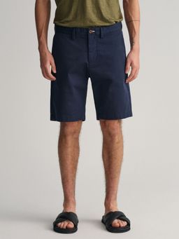 GANT - Mens Solid Hallden Navy Twill Shorts