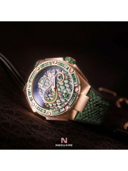 NSQUARE - Snake Queen Automatic Swarovski Crystal Round Dial Womens Watch L0471-N11.3 (M)